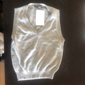 Brandy Melville Gray Sweater Vest